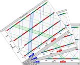 Multiple time-space diagrams